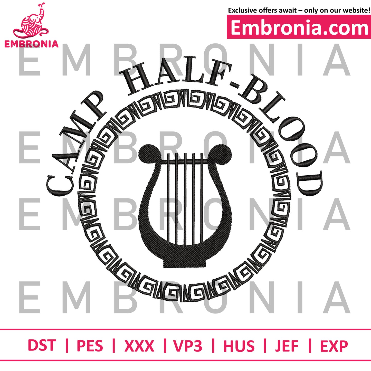 Camp half-blood embroidery