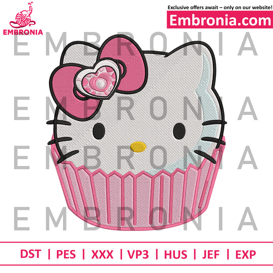 Hello Kitty cake embroidery