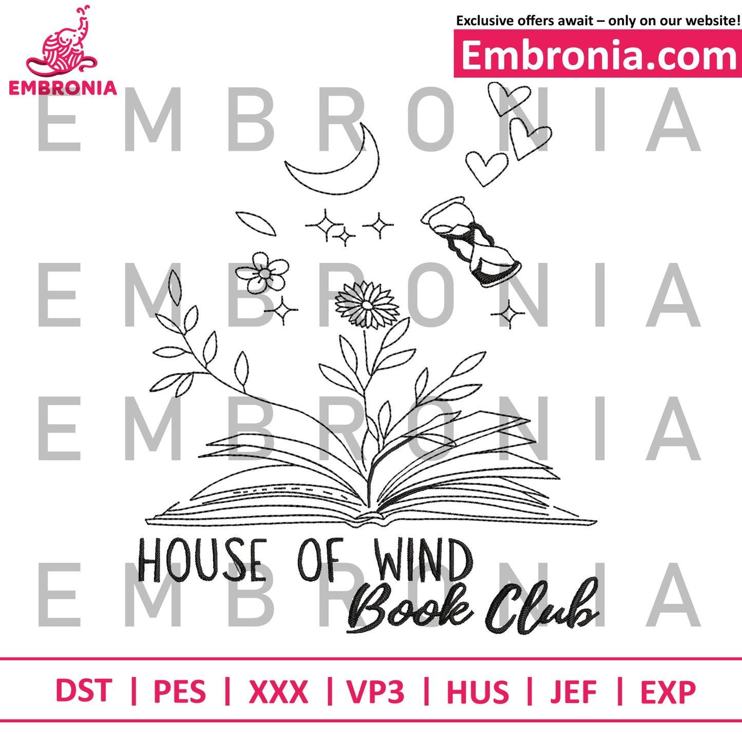 House of wind embroidery