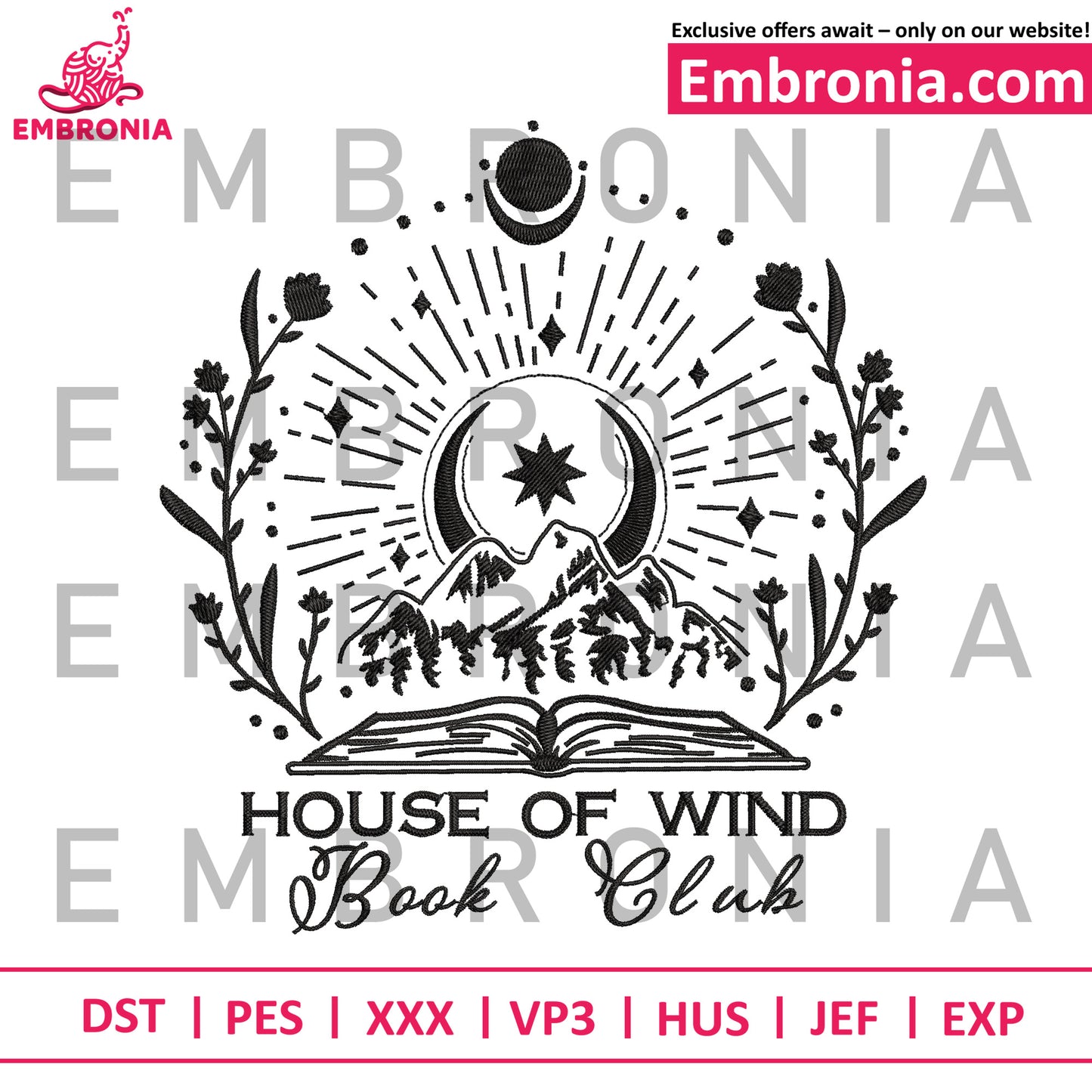 House of wind embroidery