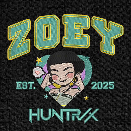 Huntrix Girls and Derpy Embroidery Design Bundle, Kpop Demon Hunters