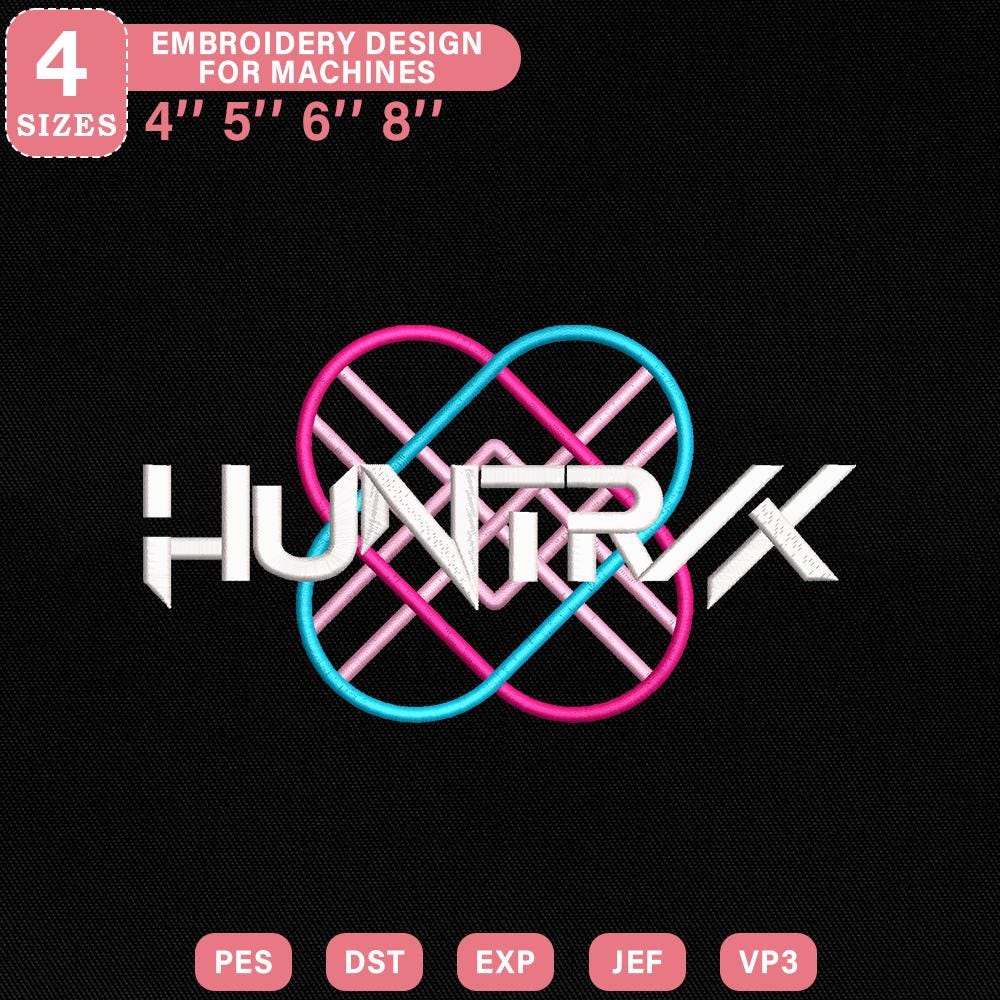 Huntrix Logo Embroidery Design