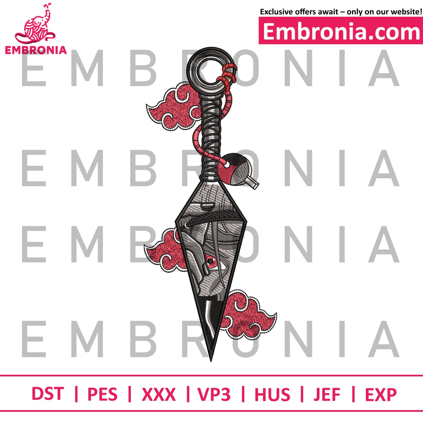 Itachi 190mm embroidery