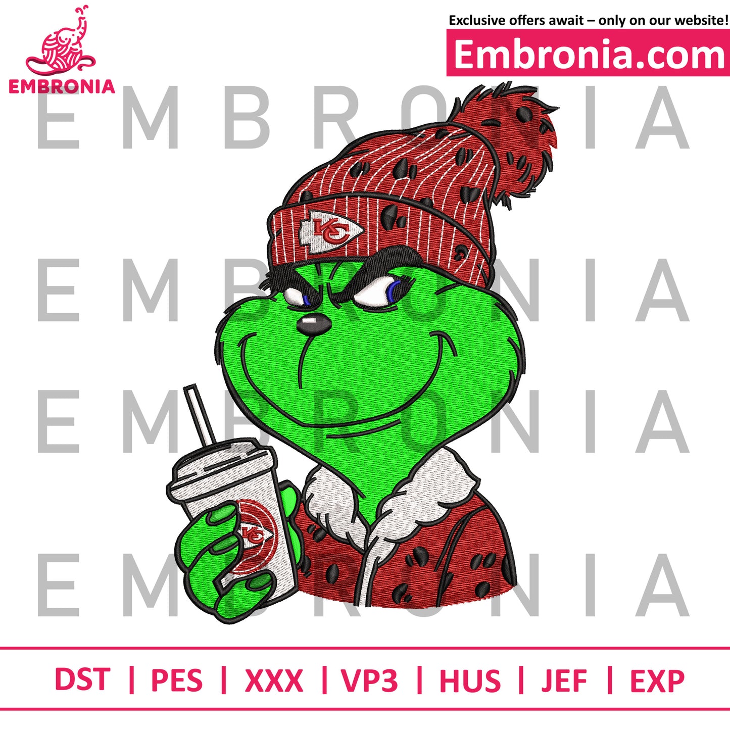 Kansas city chiefs embroidery