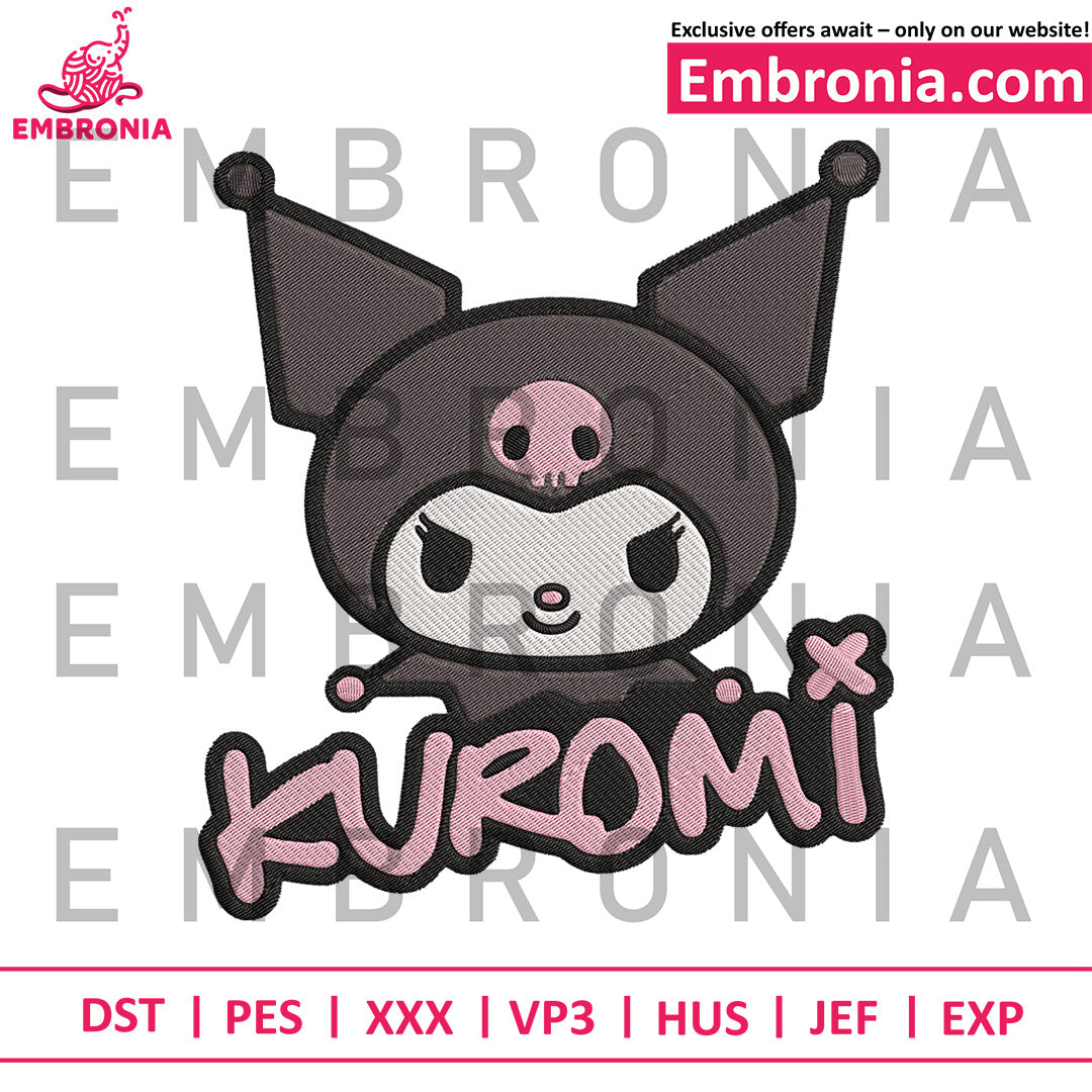 Kuromi logo embroidery