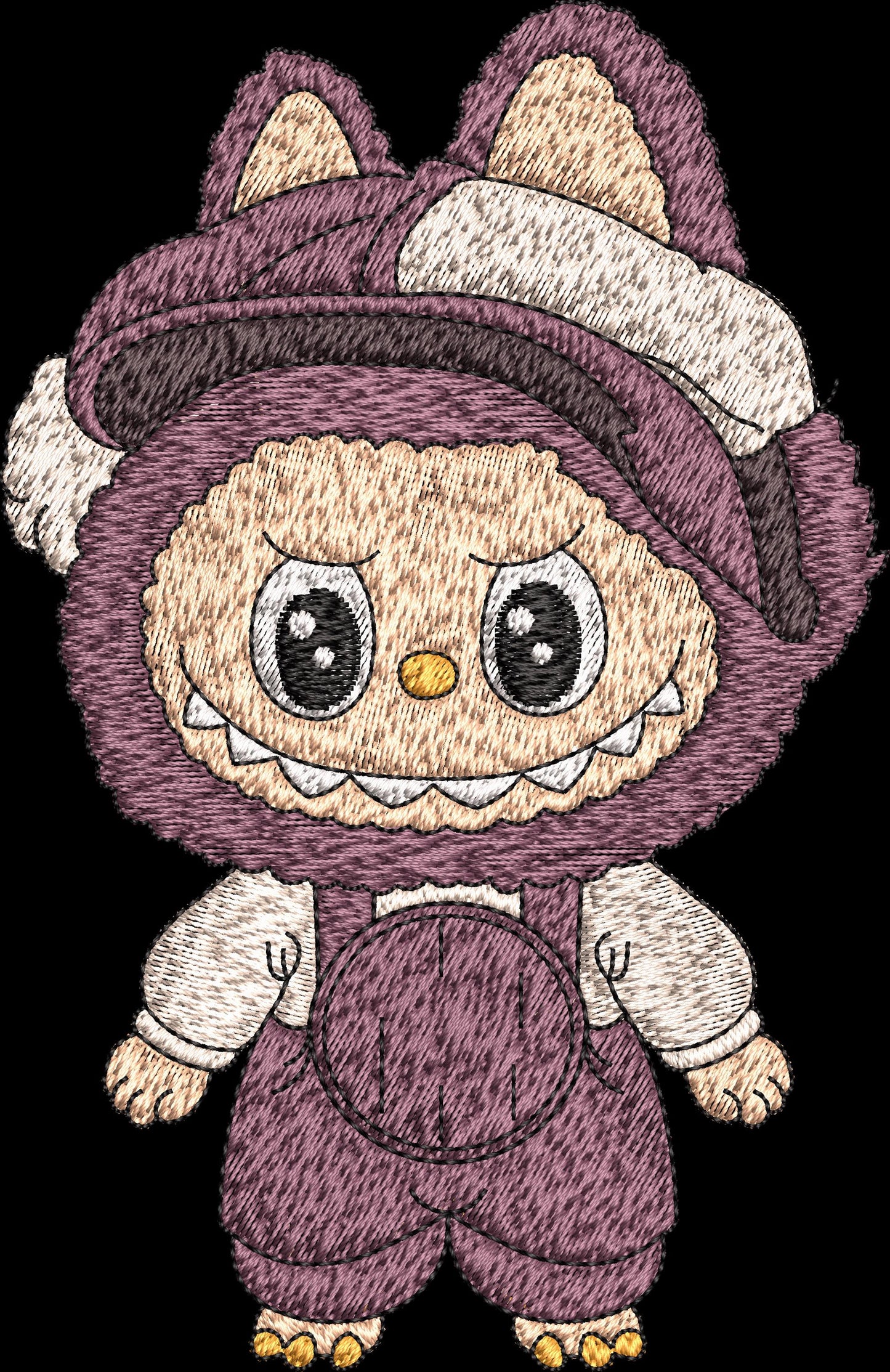 Labubu cartoon Embroidery Bundle, Labubu Embroidery Design