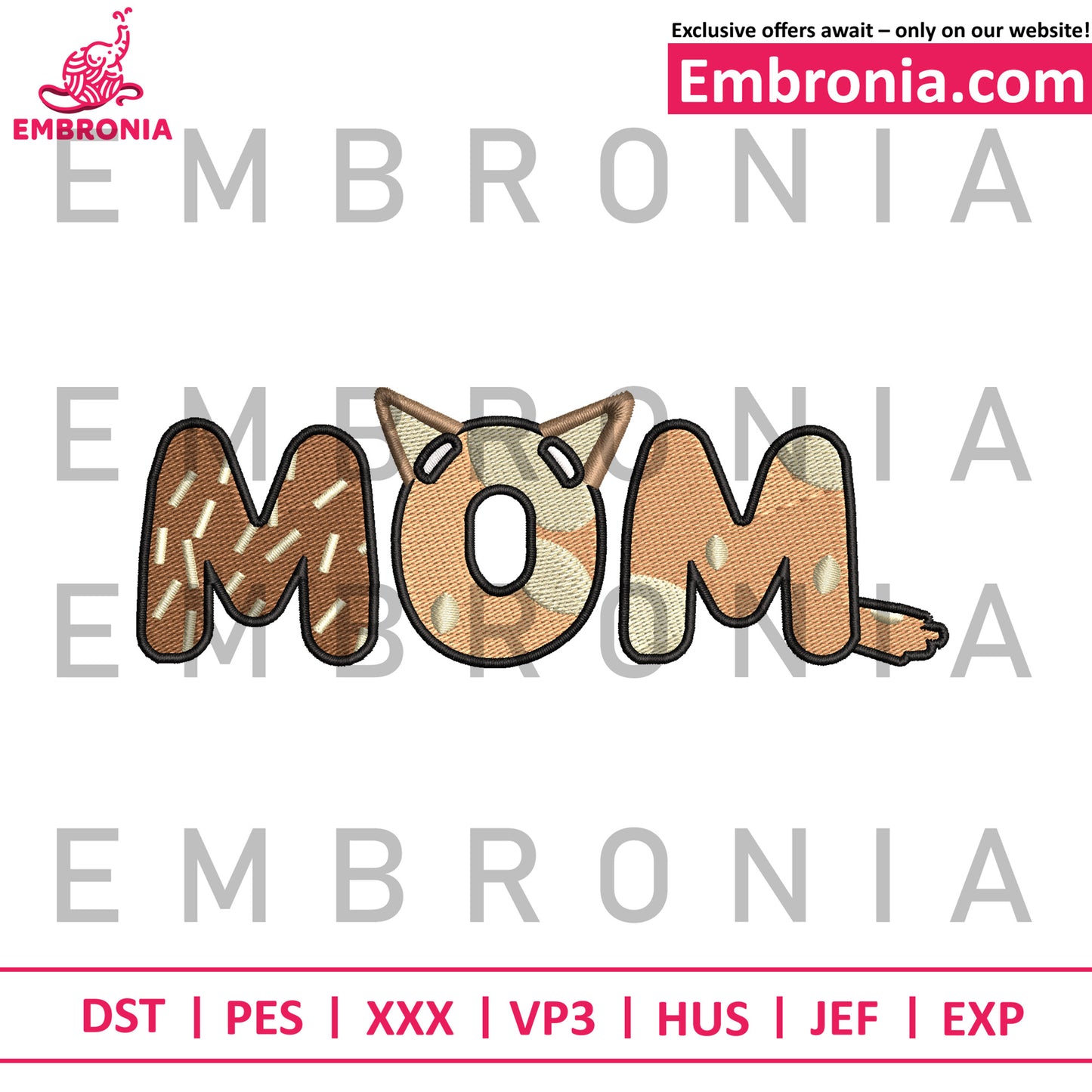Mom embroidery