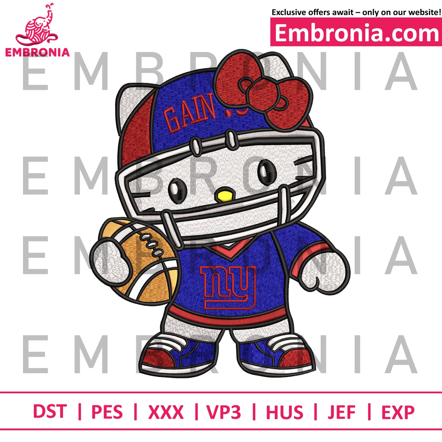 New york giants embroidery