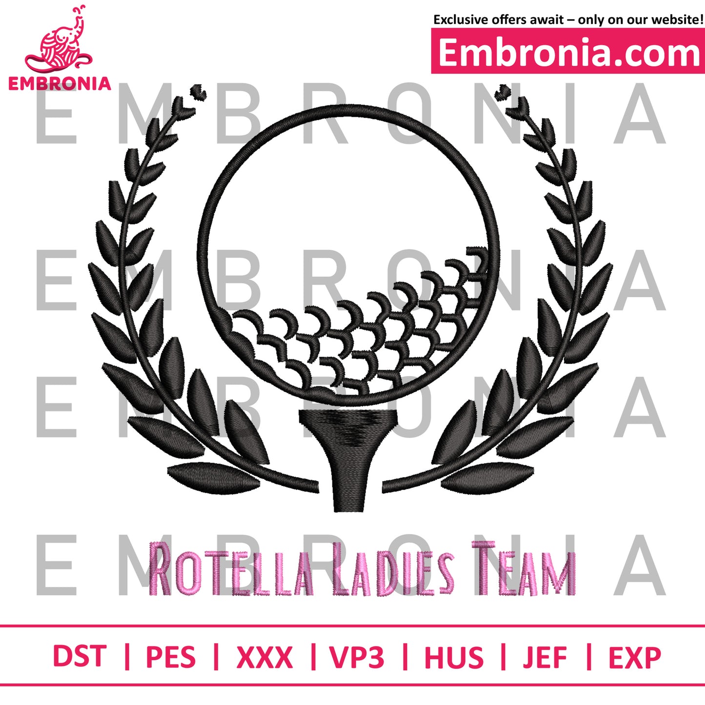 Rotella ladies team embroidery