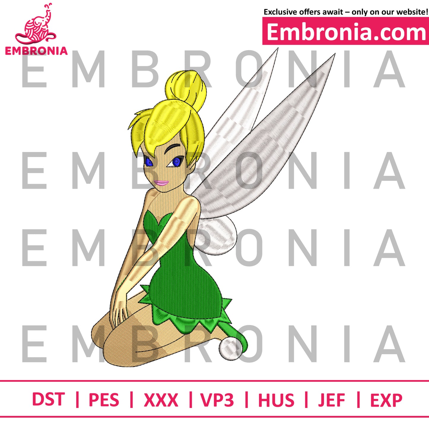 Tinker Bell embroidery design embroidery