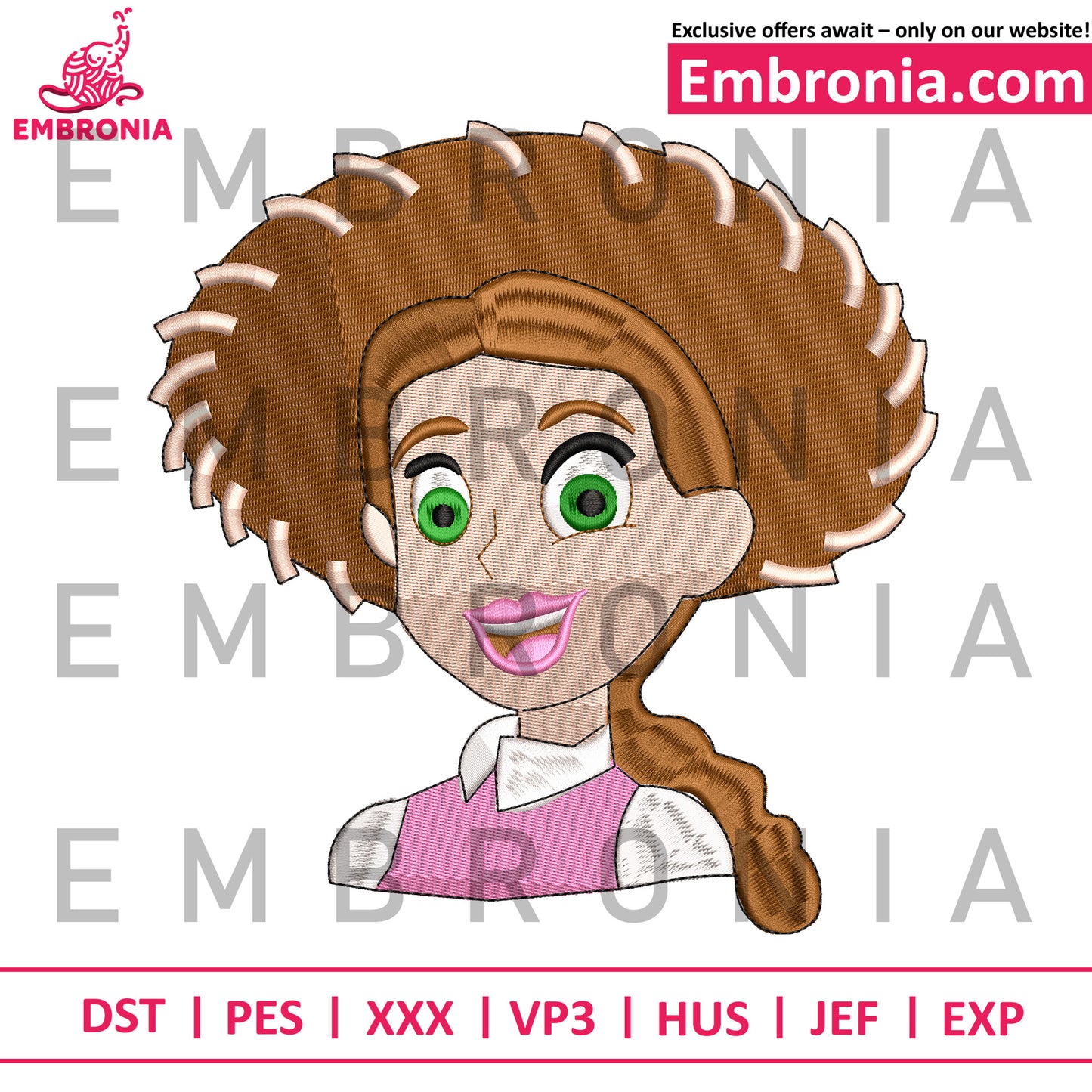 Toy story Jessie embroidery