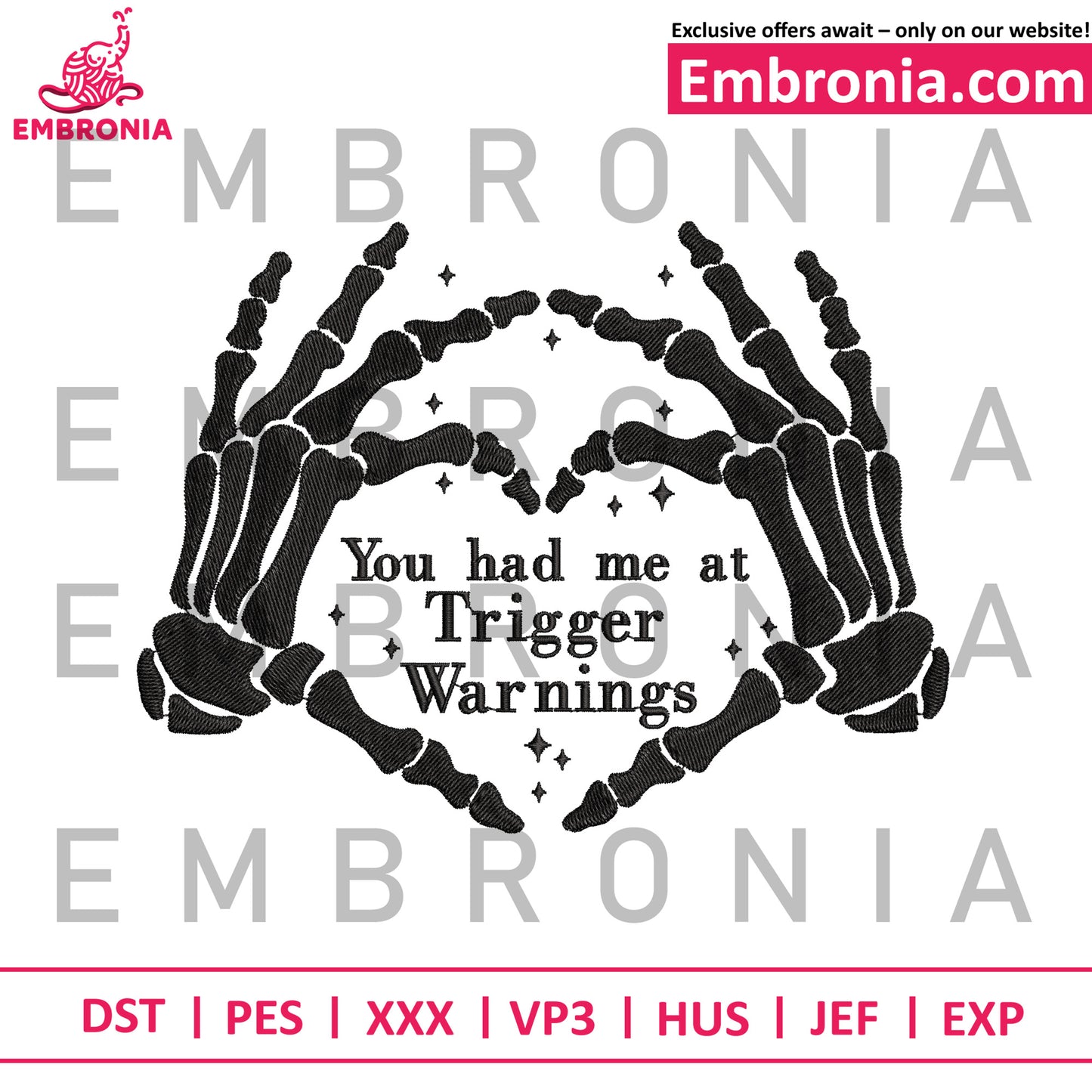 You had me at trigger embroidery