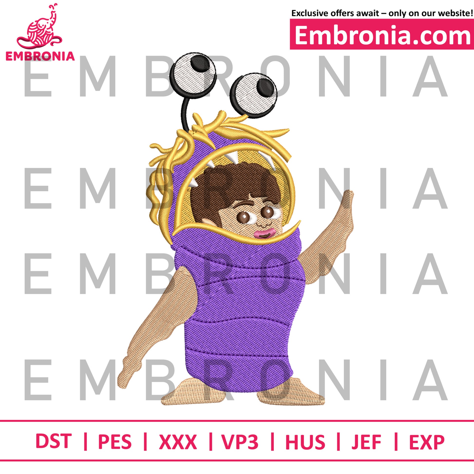 Arial cartoon embroidery