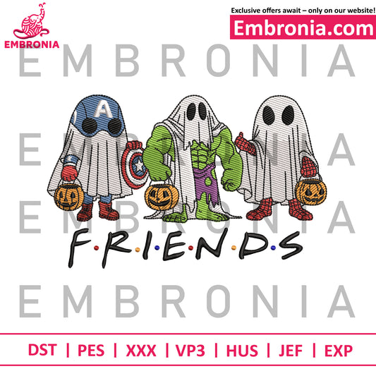 Avengers friends embroidery