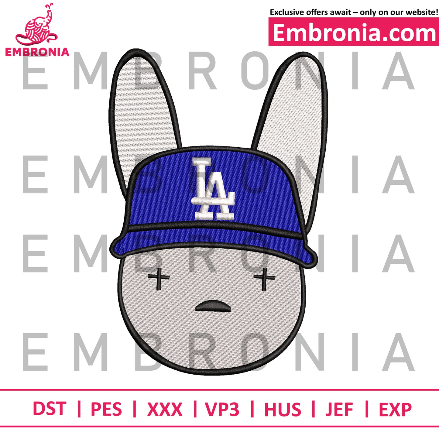 Bad bunny embroidery