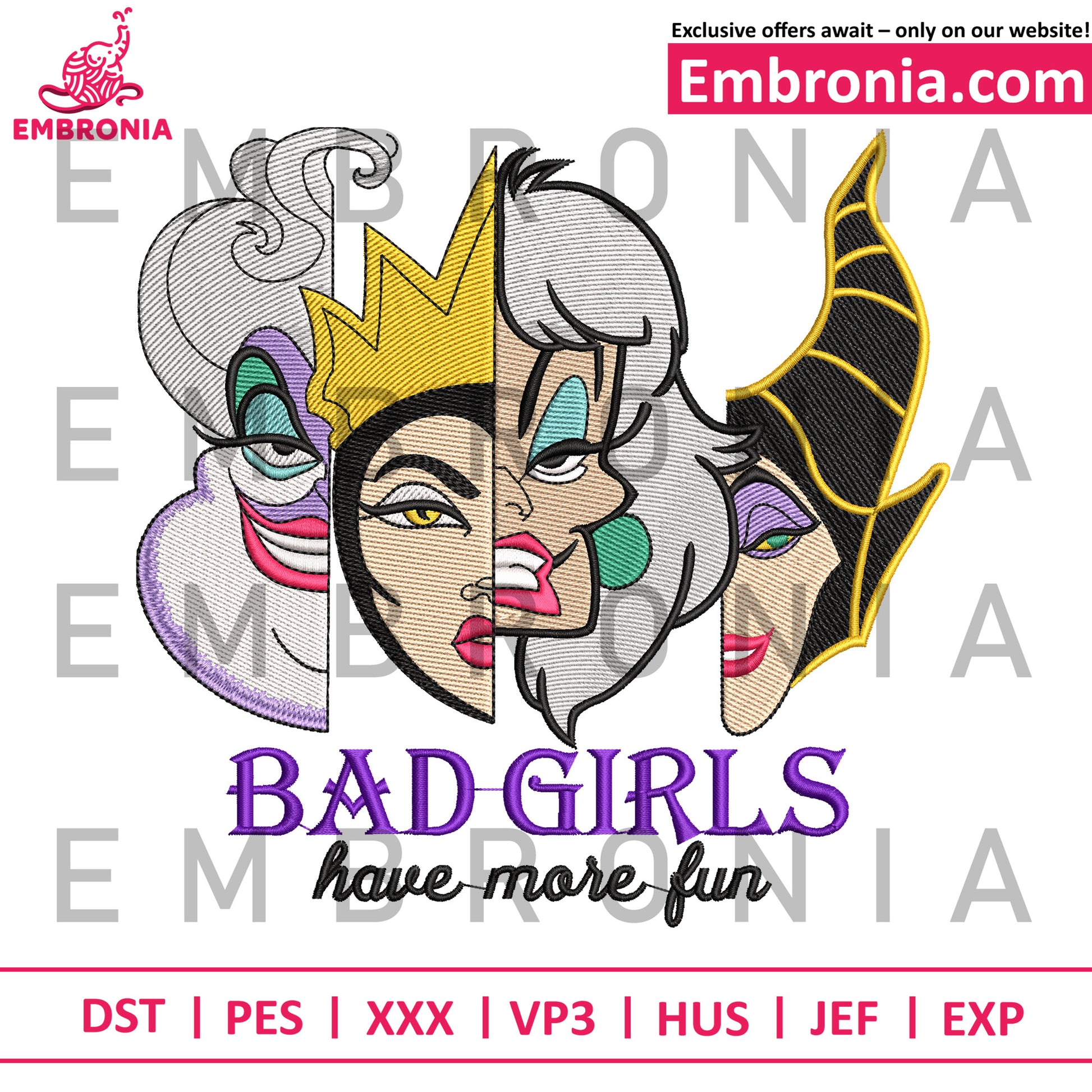 Bad girls embroidery