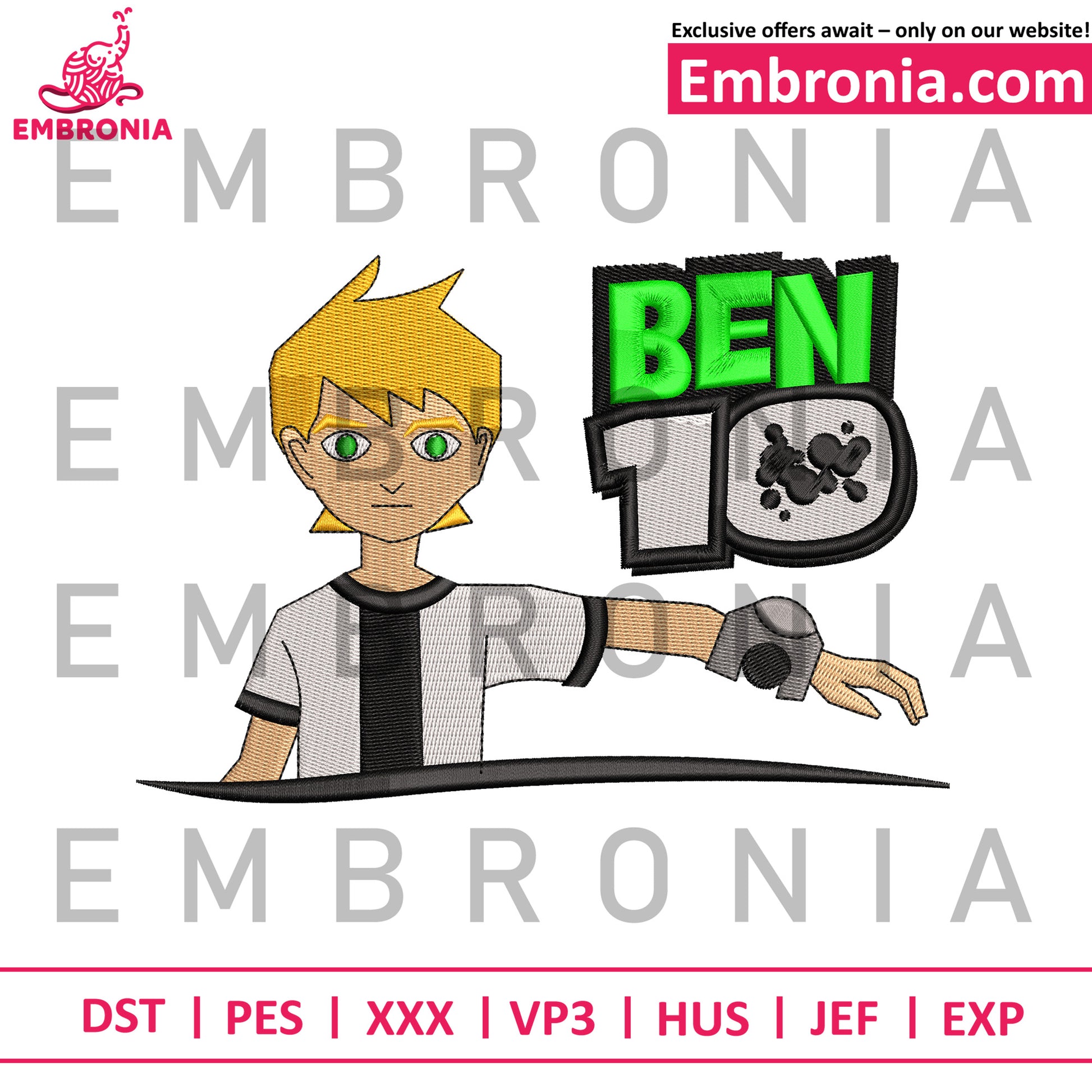 Ben 10 embroidery