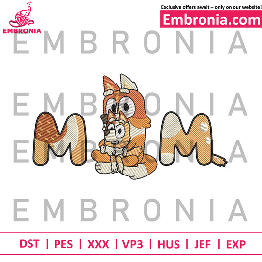 Bingo and chilli embroidery, bluey costume embroidery, bluey drawing embroidery