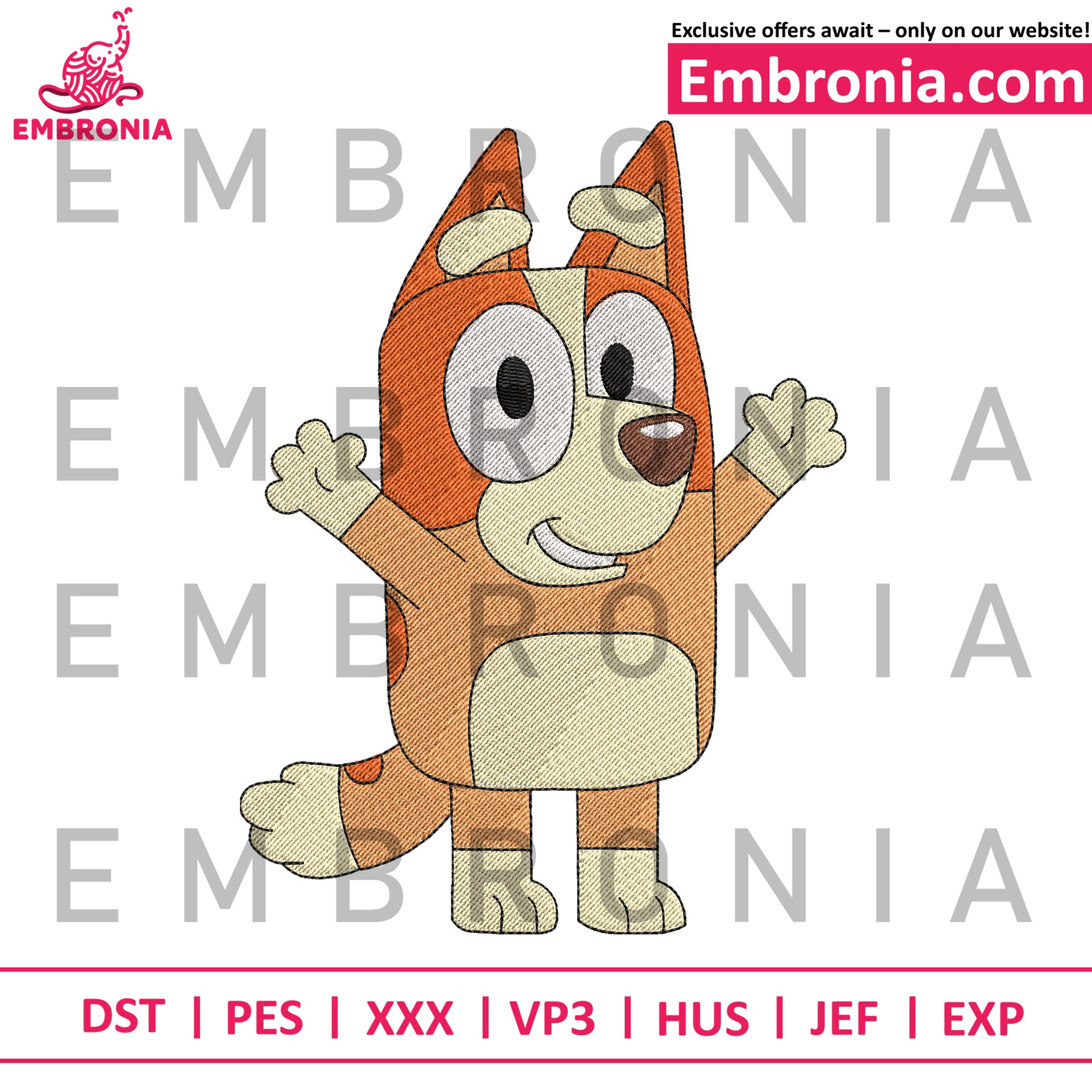 Bingo embroidery  design