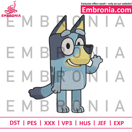 Bluey embroidery 2