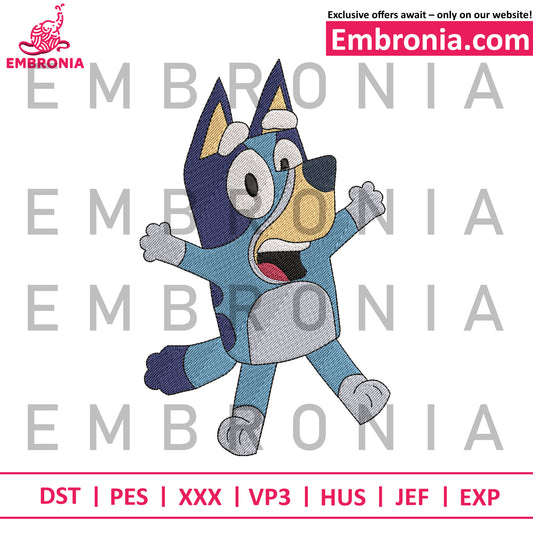 Bluey embroidery