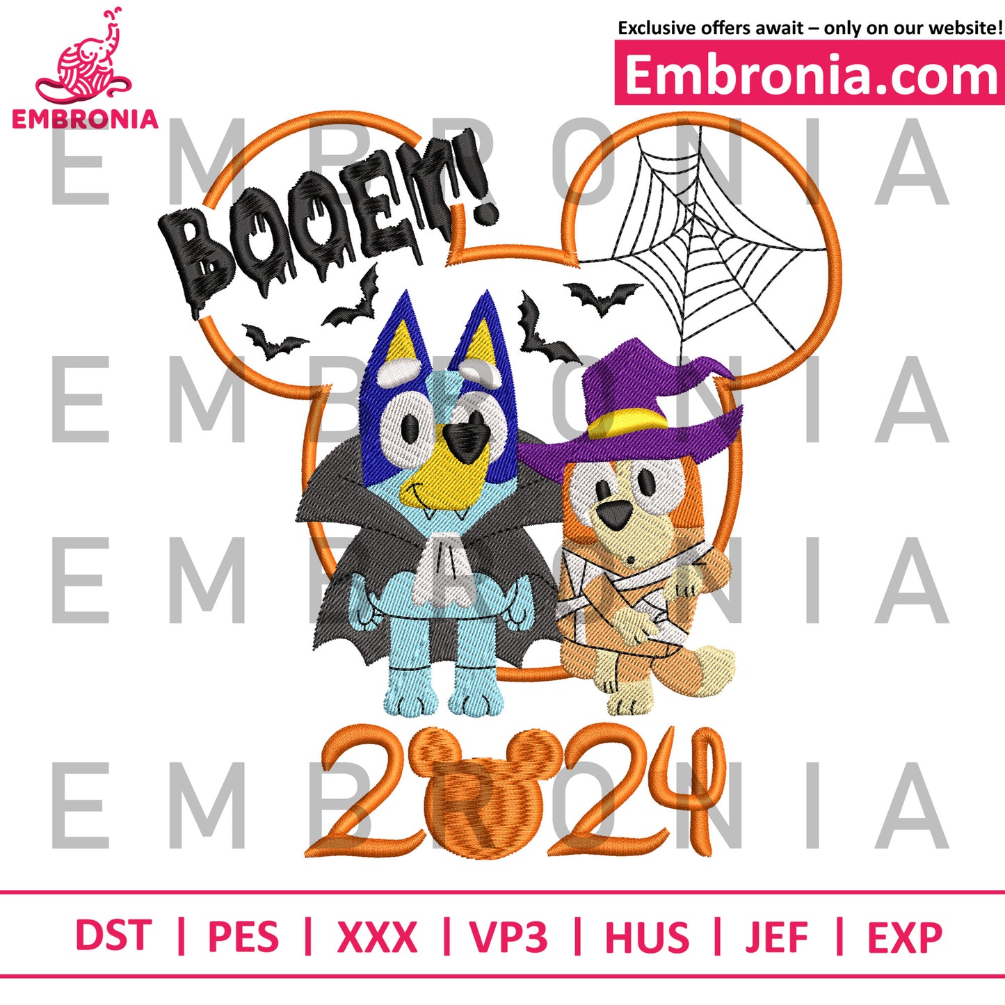 Booey 2024 embroidery