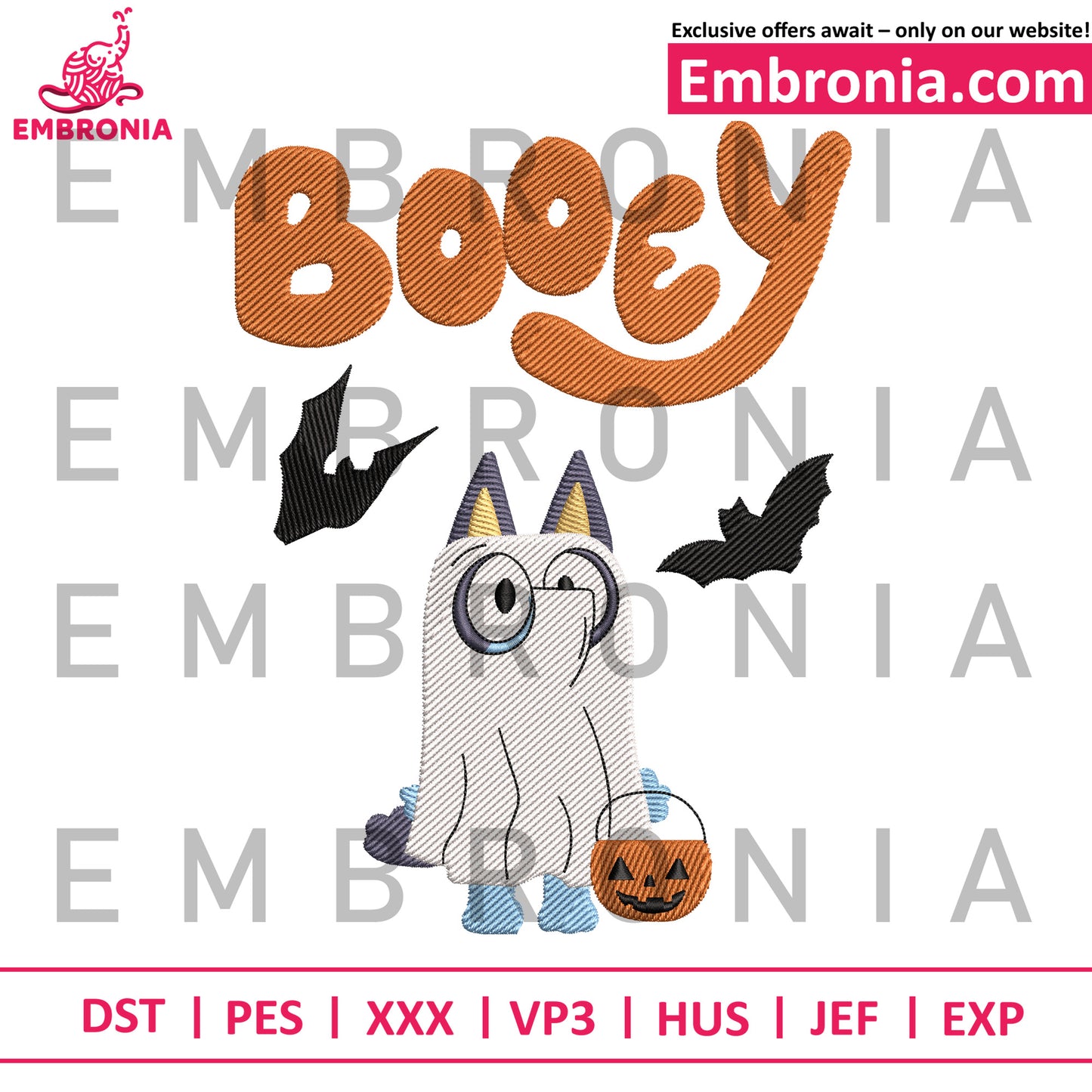 Booey bluey embroidery