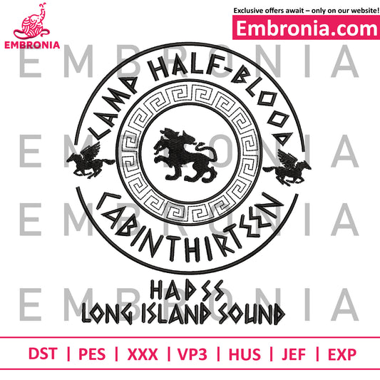 Camp half-blood embroidery