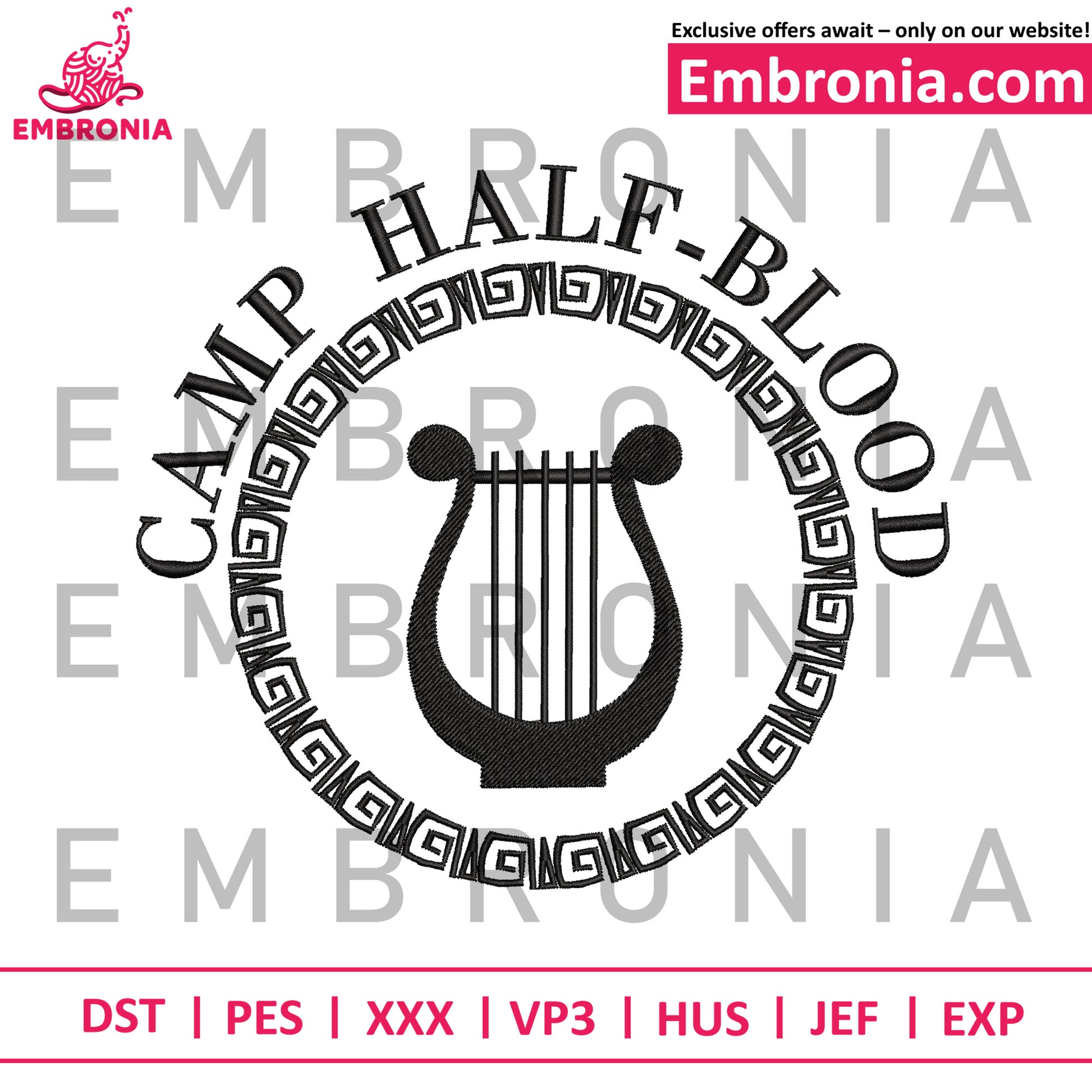 Camp half-blood embroidery