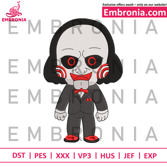 Chibi jig saw embroidery