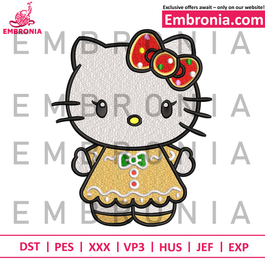 Cutie kitty embroidey