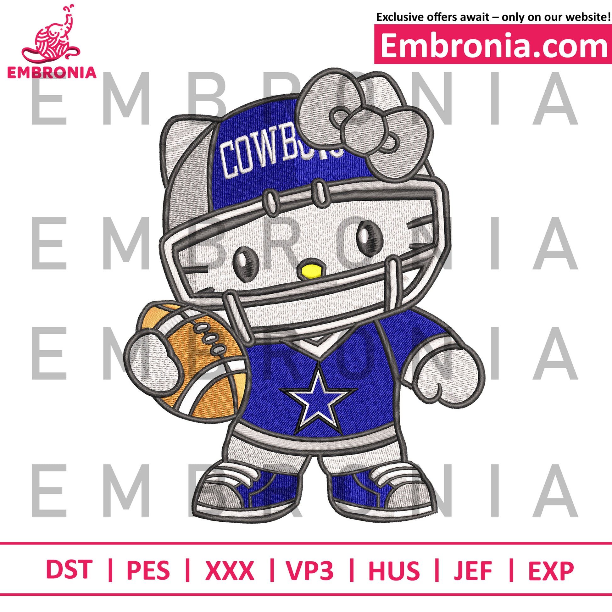 Dallas cowboys embroidery