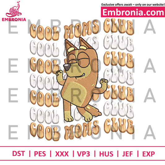 Dancin heeler embroidery