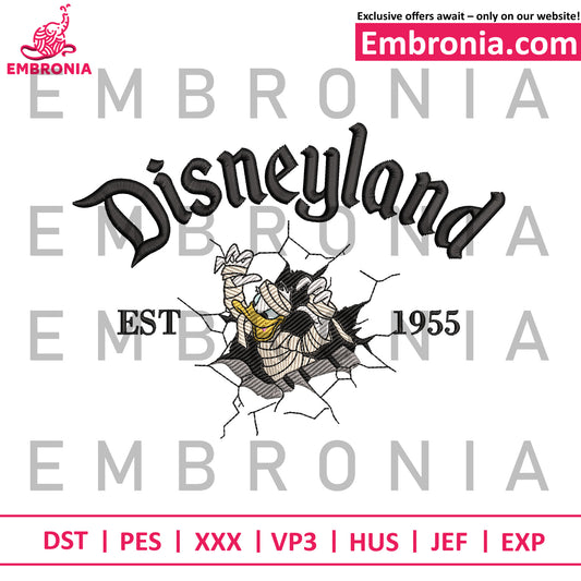 Donald mummy embroidery