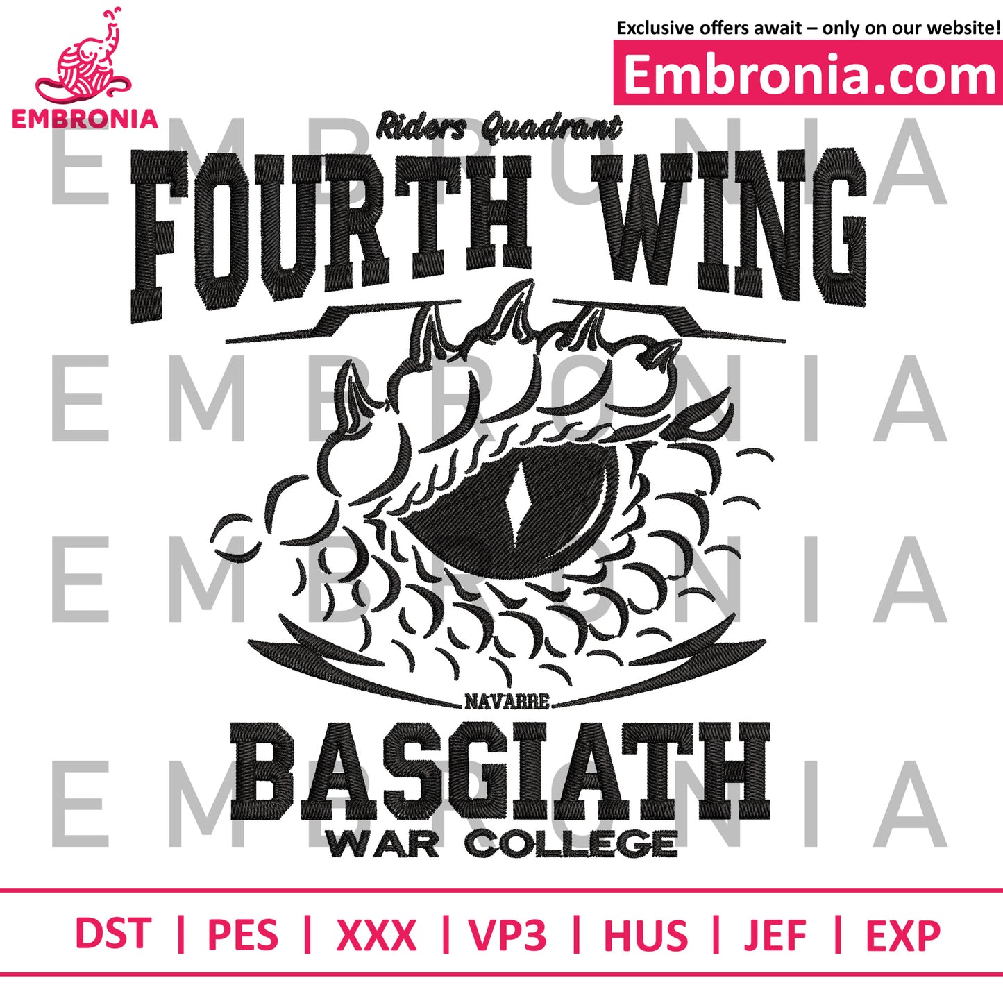 Dragon eye mystic embroidery