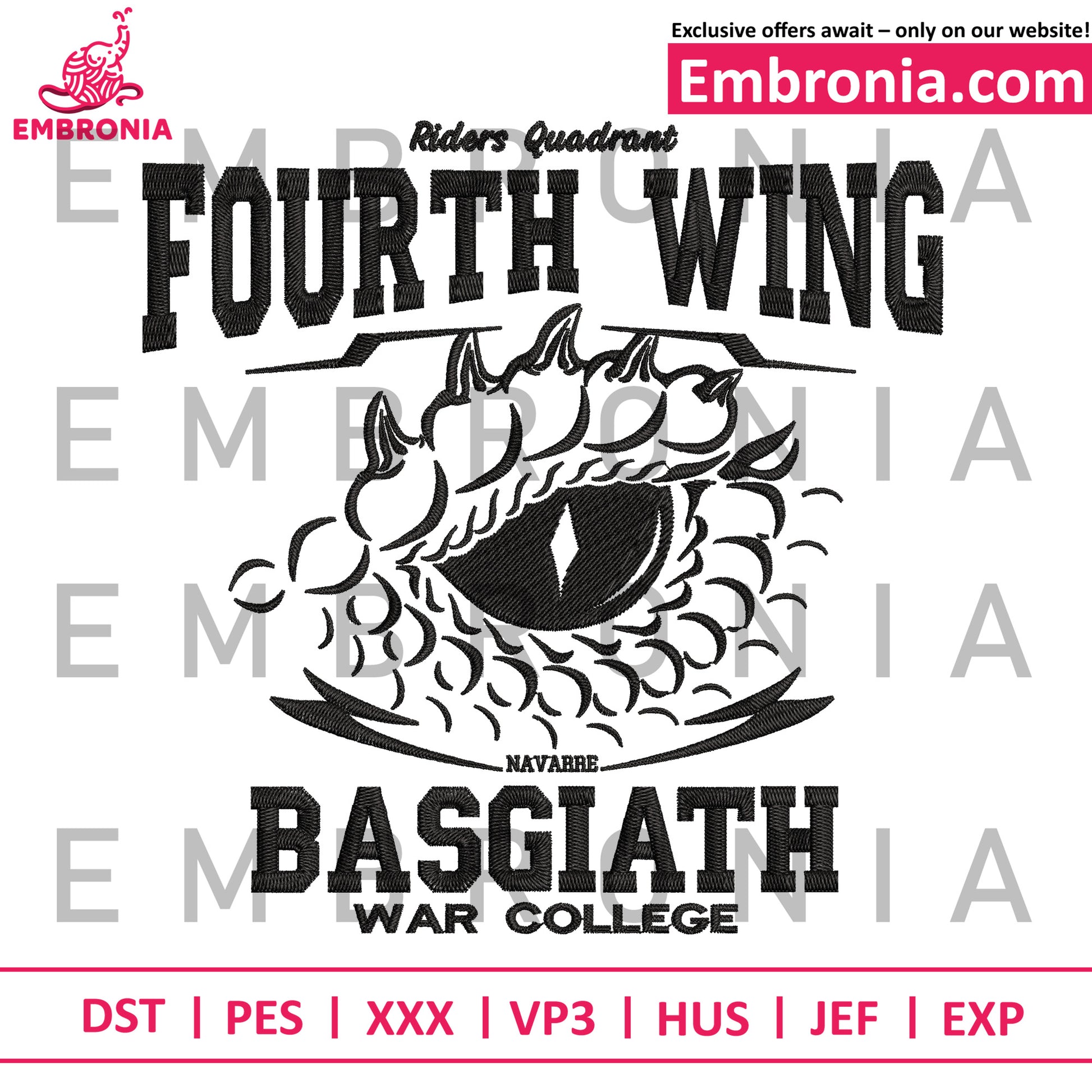 Dragon eye mystic embroidery