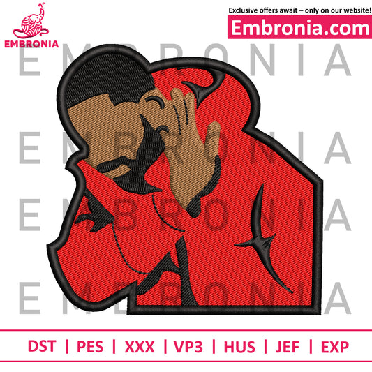 Drake meme funny embroidery