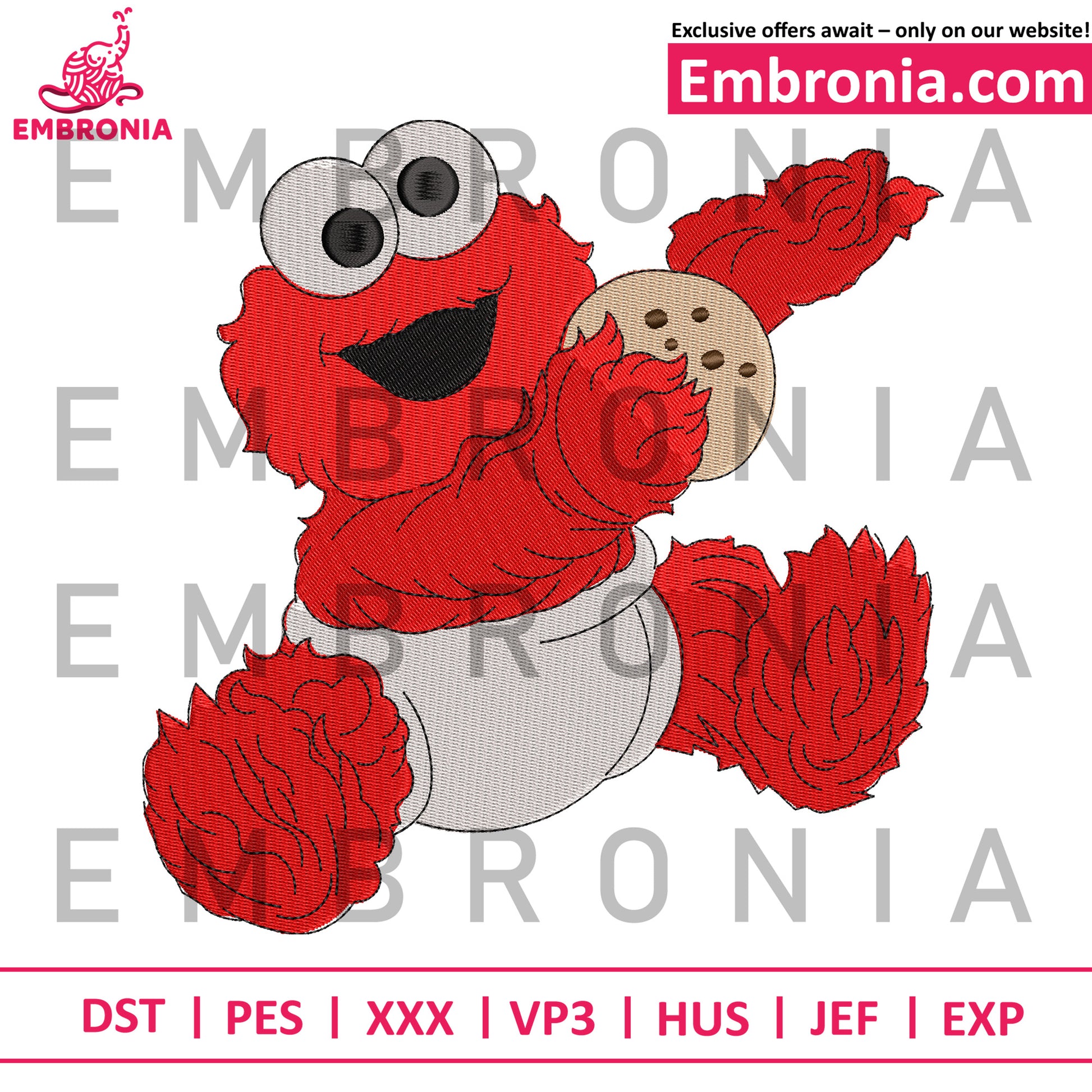 Elmo embroidery