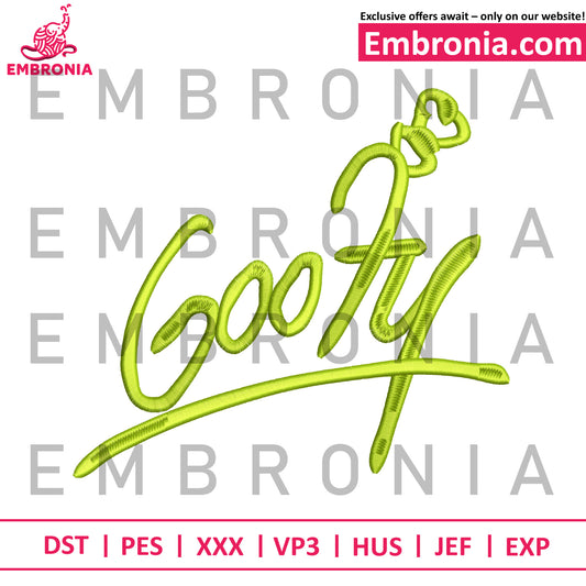 Goofy embroidery