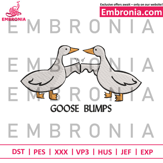 Goose bumps embroidery
