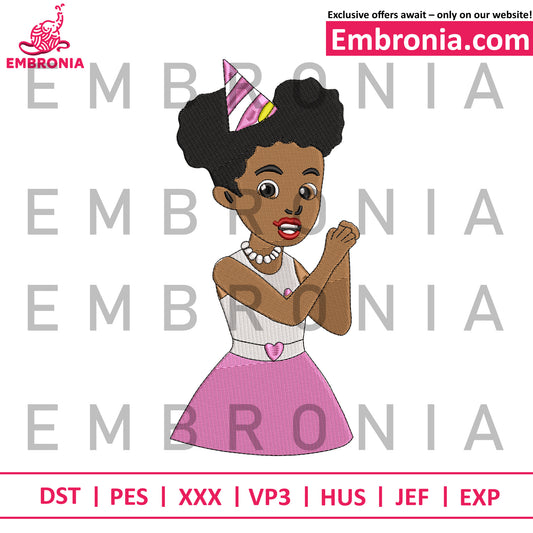 Gracies Coner pink dress embroidery