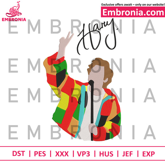 Harry t-shirt embroidery