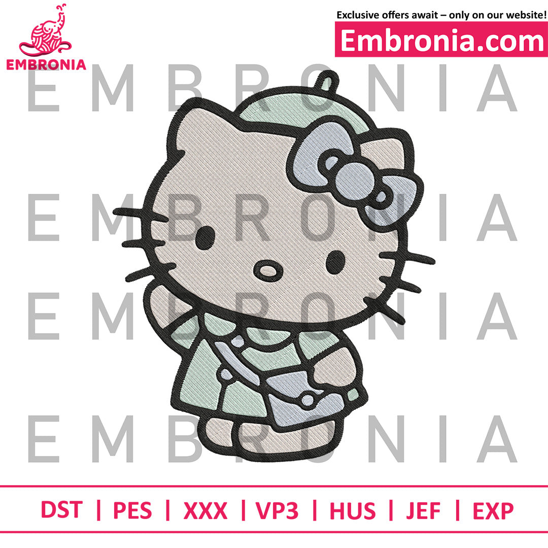 Hello Kitty girl embroidery