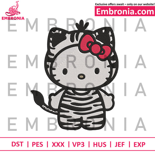 Hello Kitty sticker embroidery