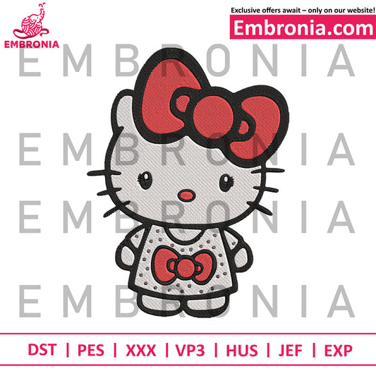 Hello kitty cute embroidery