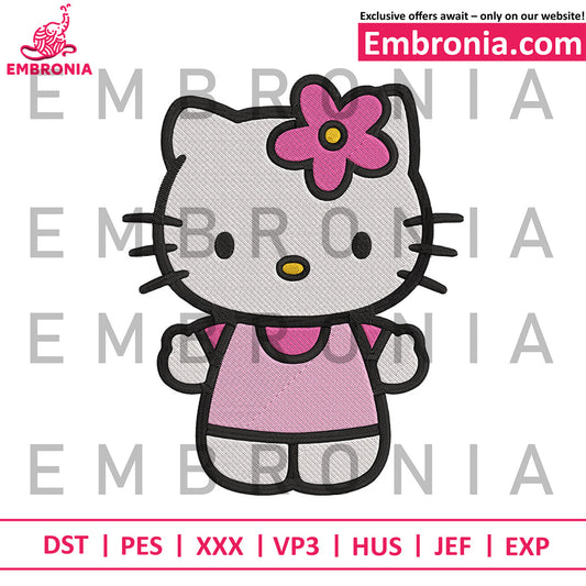 Hello kitty embroidery