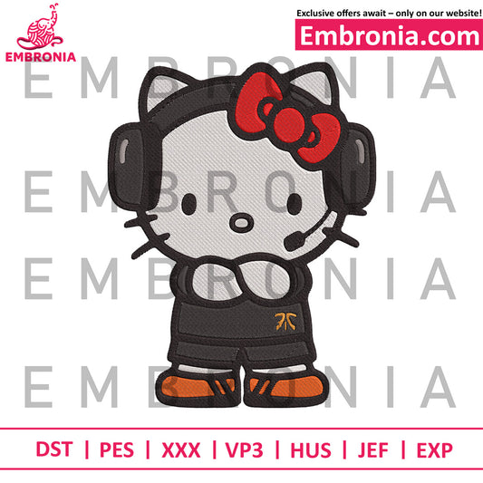 Hello kitty mc embroidery