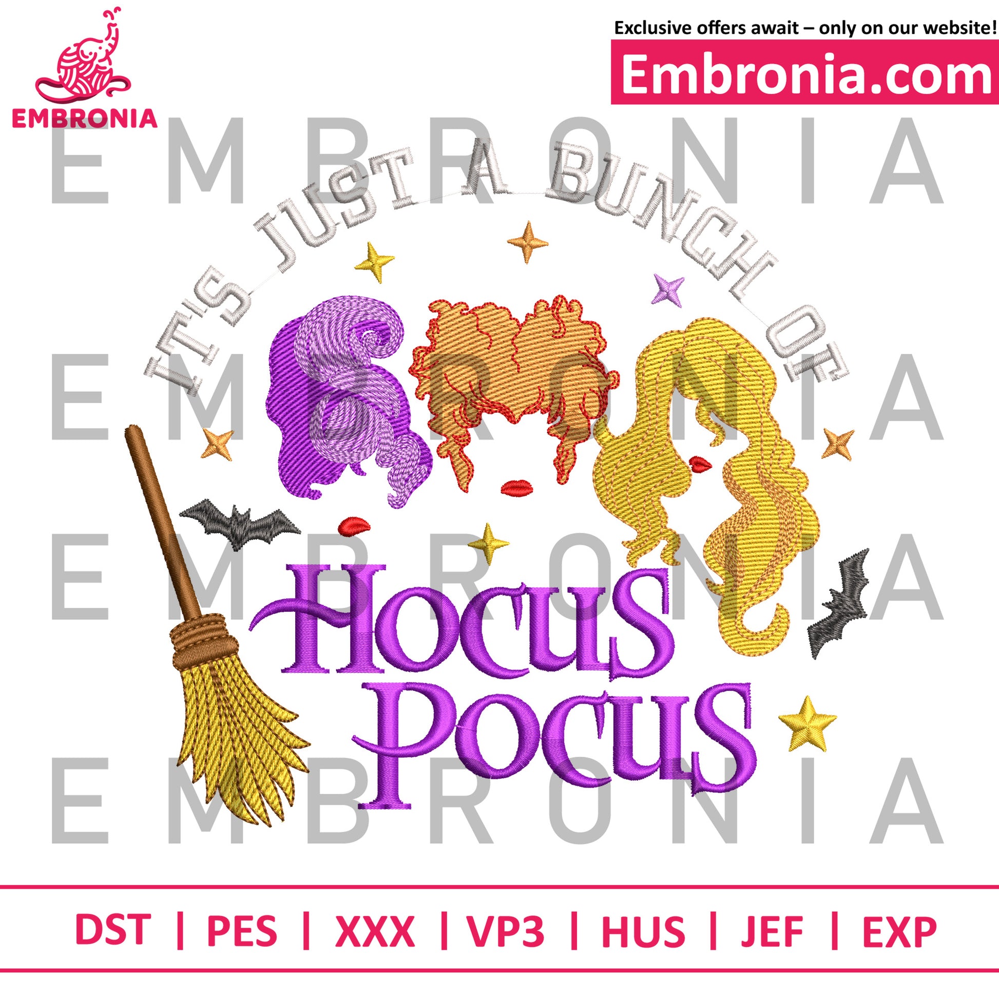 Hocus pocus embroidery