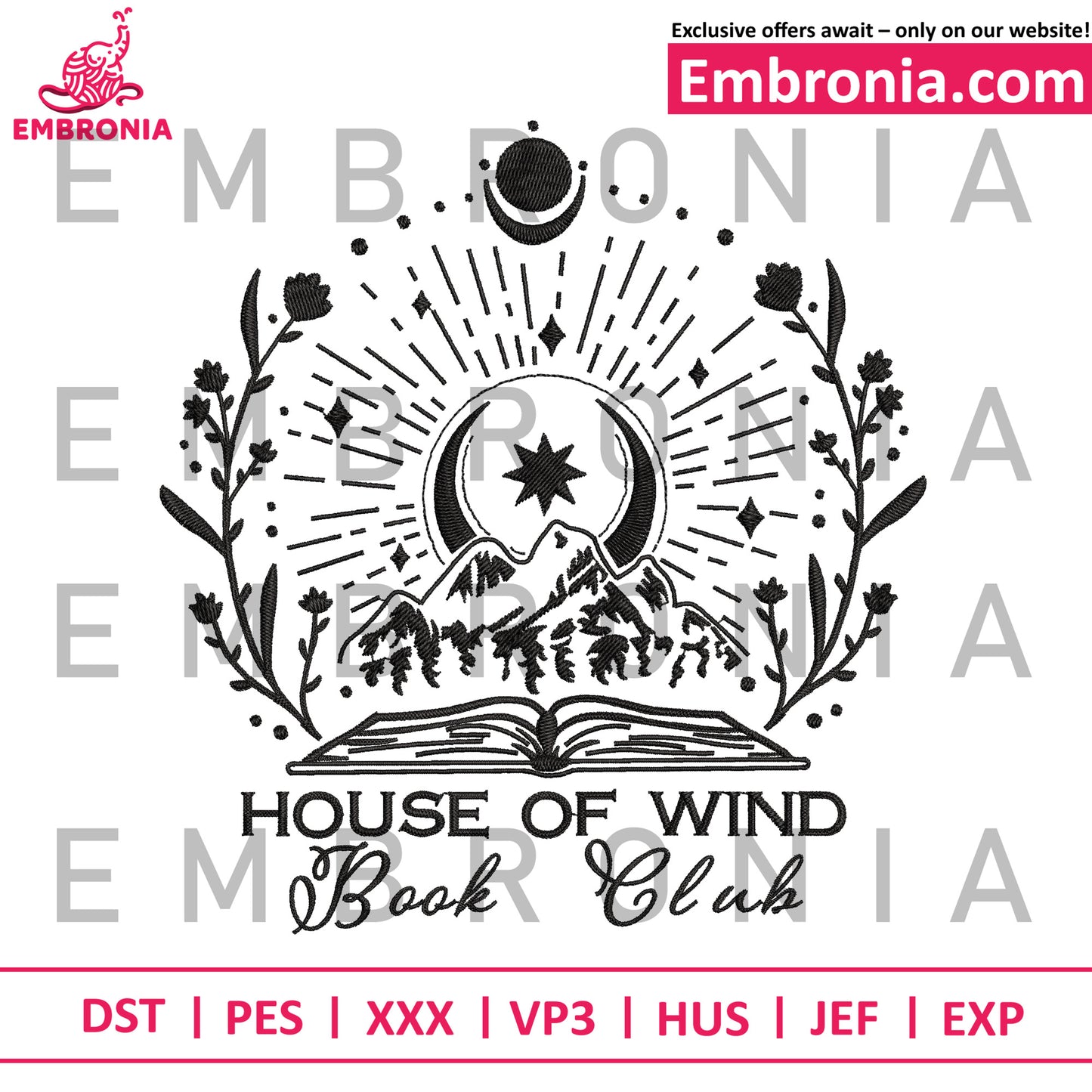 House of wind embroidery