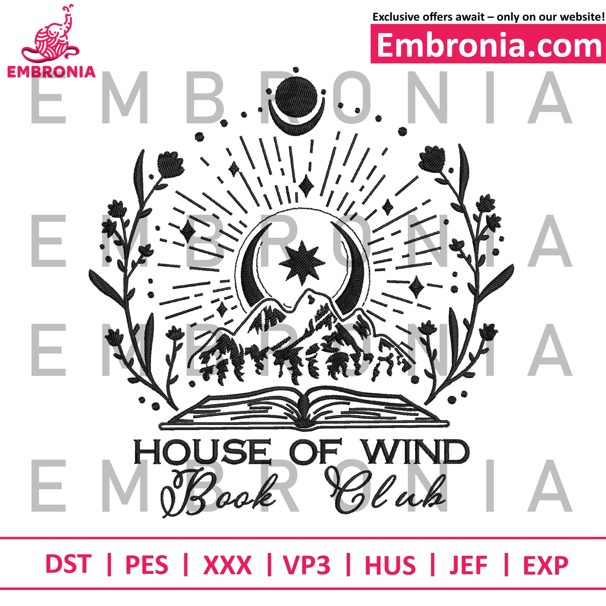 House of wind embroidery